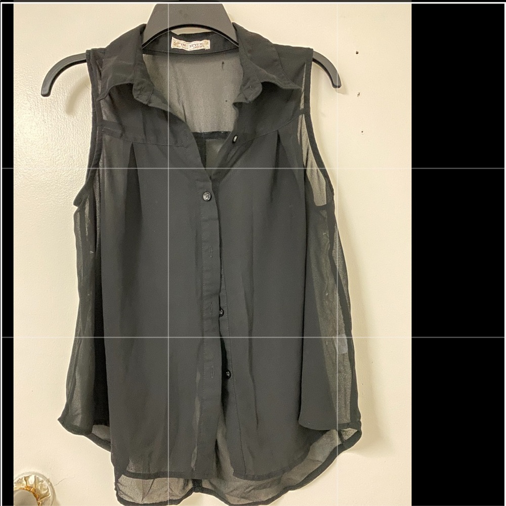 Sheer Black Tank